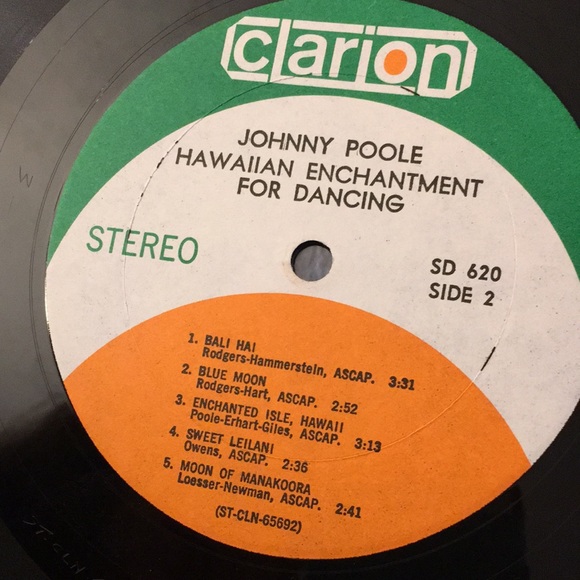 Vintage Hawaii Enchantment by Johnny Poole  Vinyl record by Clarion - Picture 4 of 5